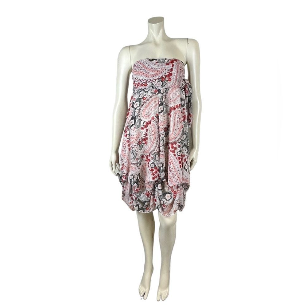From Runway Paris Strapless Boho Hanky Dress Perfect Pre-Loved Condition Size M